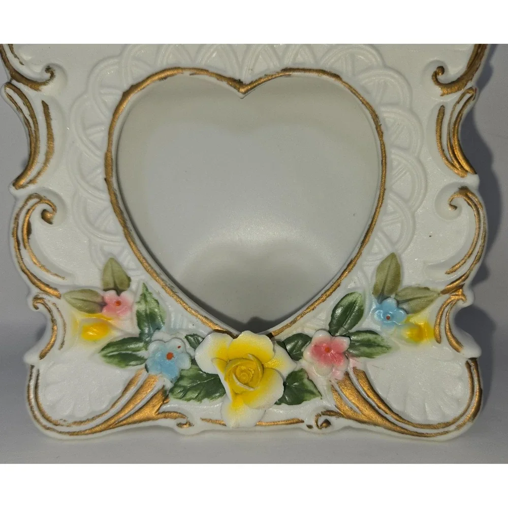Lego Porcelain Picture Frame Top Loading 3D Porcelain Rose Frame for 3